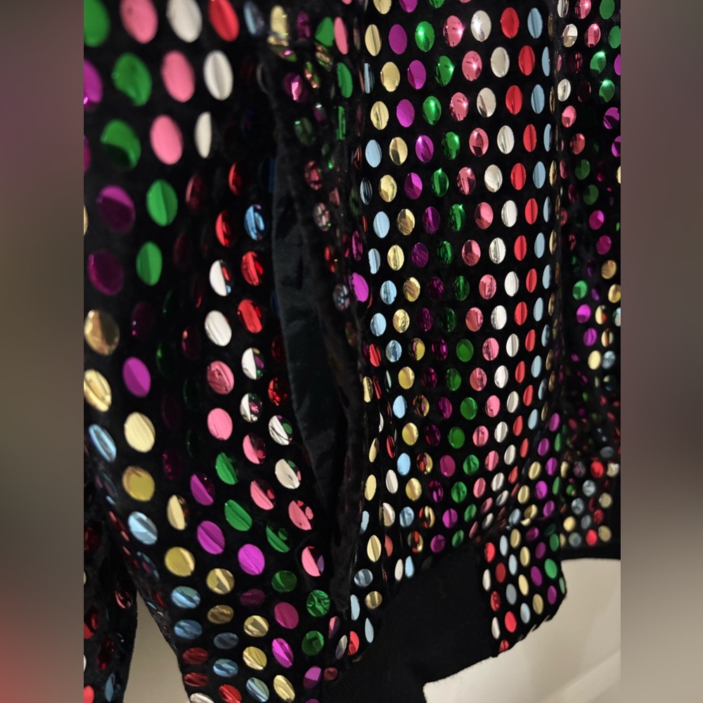 Multicolor Sequin bomber Jacket - Picture 4 of 5